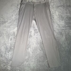 Rhone Pants Mens 33 Commuter Gray Stretch Performance Chino Athleisure Casual